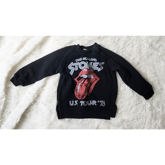 the Rolling Stones Other - The Rolling Stones pullover black sweatshirt infant 18 months